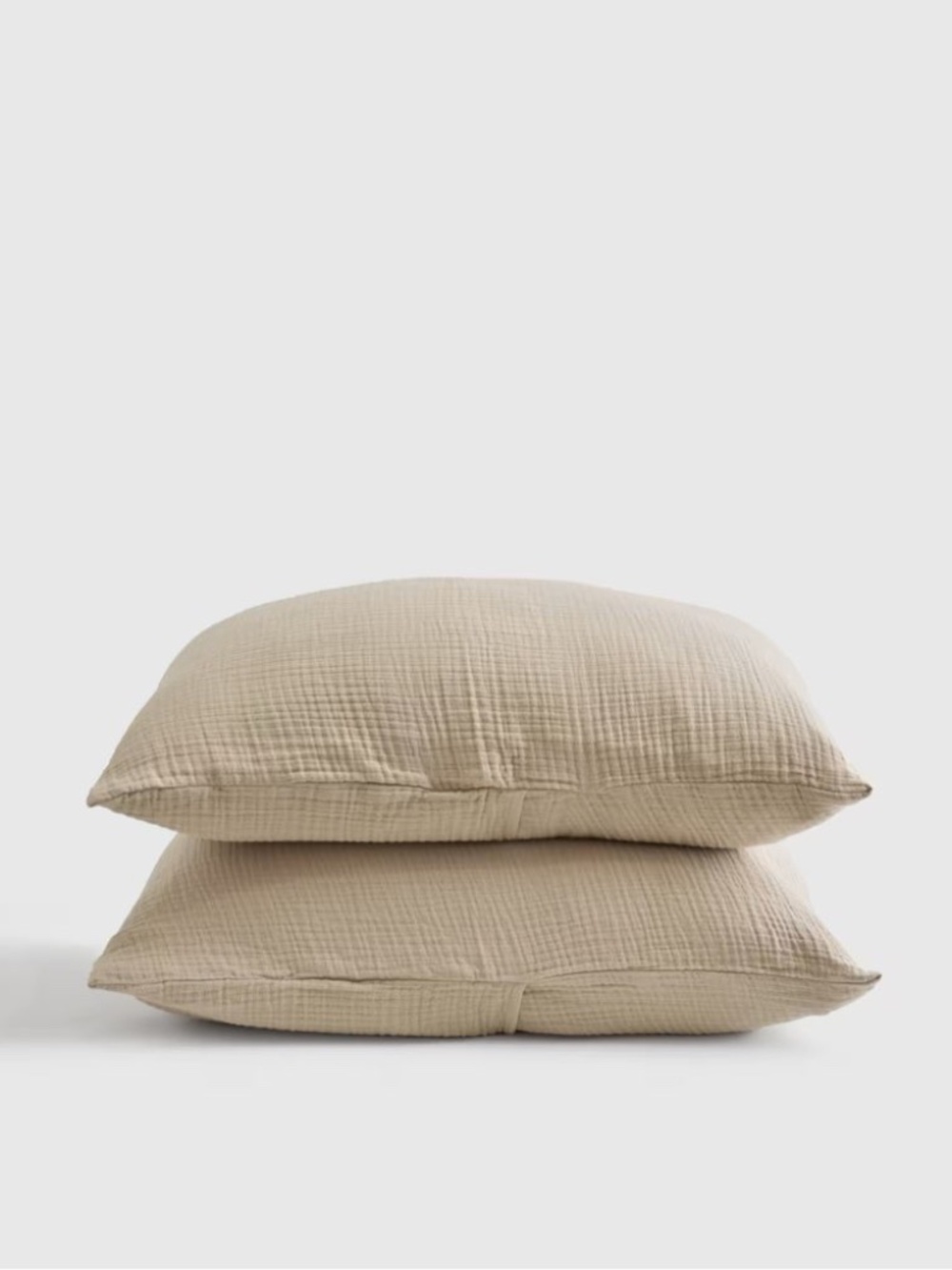Quince Organic Cotton Gauze Sham Dune Tan Set of 2